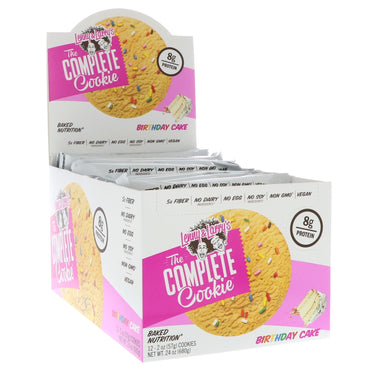Lenny & Larry's The Complete Cookie Birthday Cake 12 galletas de 2 oz (57 g) cada una