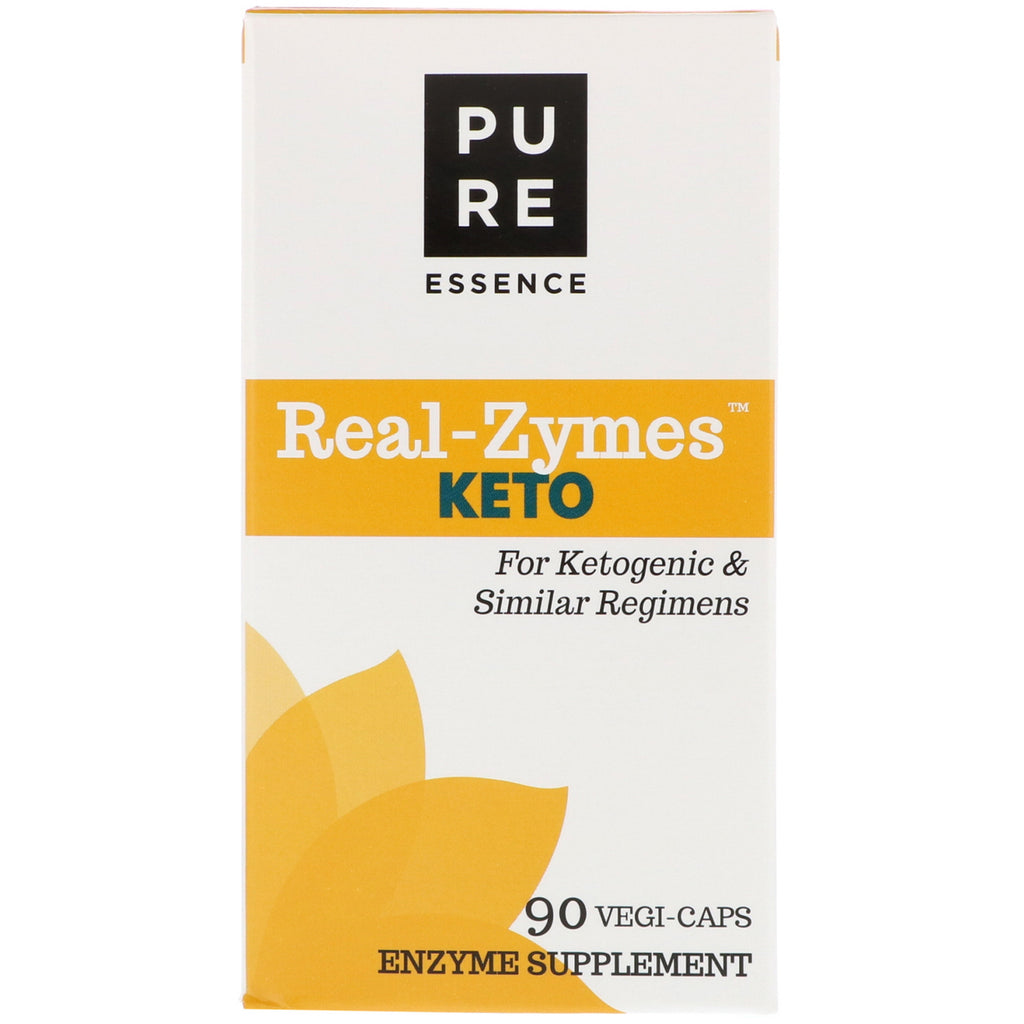 Pure Essence, Real-Zymes Keto, 90 cápsulas vegetales