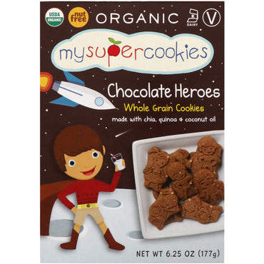 MySuperCookies Whole Grain Cookies Chocolate Heroes 6,25 oz (177 g)