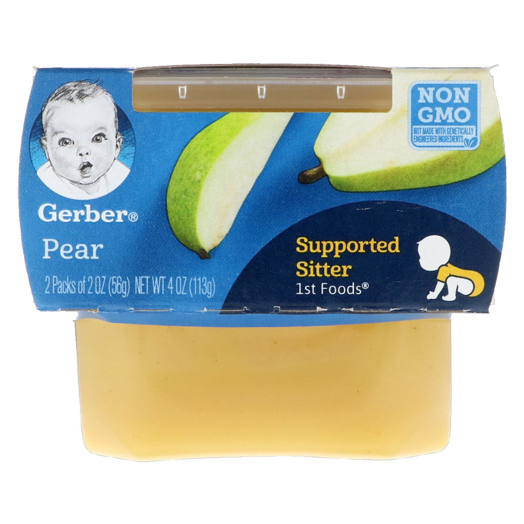 Gerber 1st Foods Pear 2 Pack 2 oz (56 g) vardera