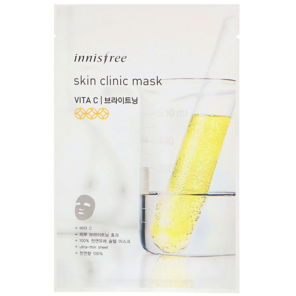 Innisfree, Masque Skin Clinic, Vita C, 1 feuille
