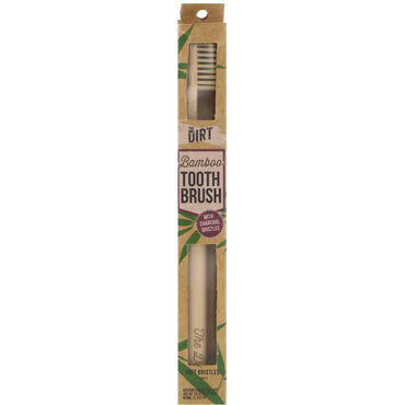 The Dirt, bamboe tandenborstel met houtskoolharen, 1 tandenborstel voor volwassenen