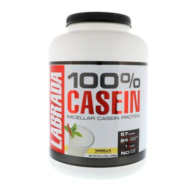 Labrada Nutrition, 100 % caseína, vainilla, 4 lbs (1816 g)