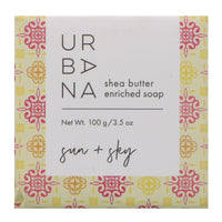 European Soaps, LLC, Urbana, Shea Butter Enriched Soap, Sun + Sky, 3.5 oz (100 g)