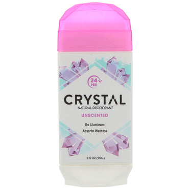 Crystal Body Deodorant, Naturlig Deodorant, Oparfymerad, 2,5 oz (70 g)