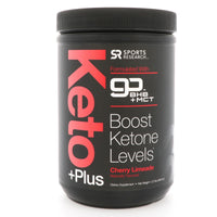 Sports Research, Keto Plus, GO BHB + MCT, Cherry Limeade, 1,07 lb (484,6 g)