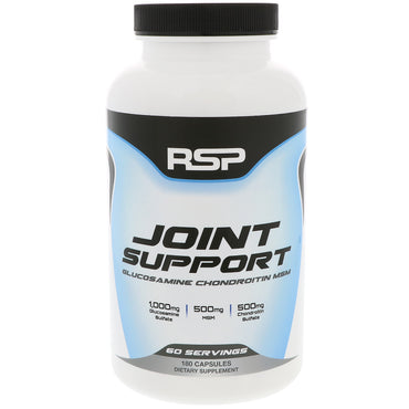 Nutrición Rsp, soporte para las articulaciones, 180 cápsulas.