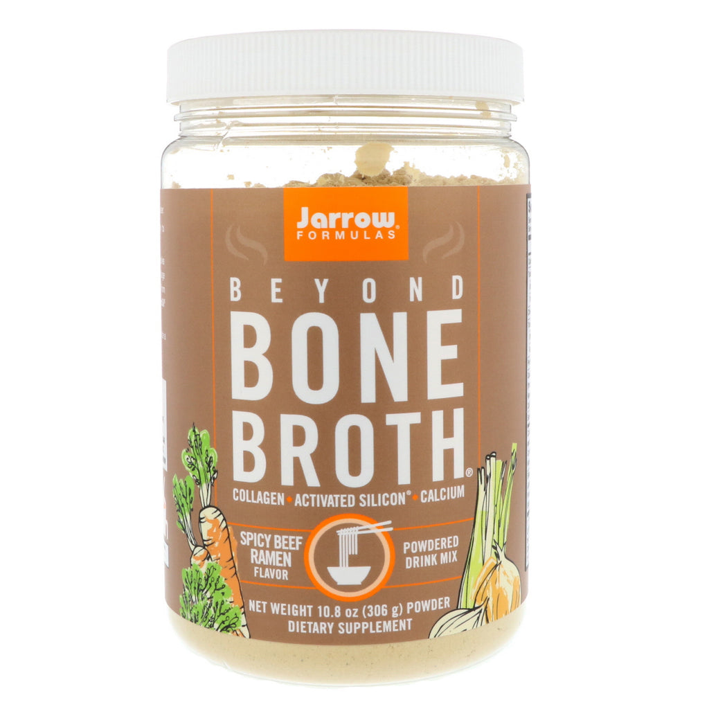פורמולות Jarrow, Beyond Bone Broth, טעם ראמן בקר חריף, 10.8 אונקיות (306 גרם)