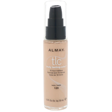 Almay, Maquillaje de color verdaderamente duradero, 120 Marfil, 30 ml (1,0 oz. líq.)