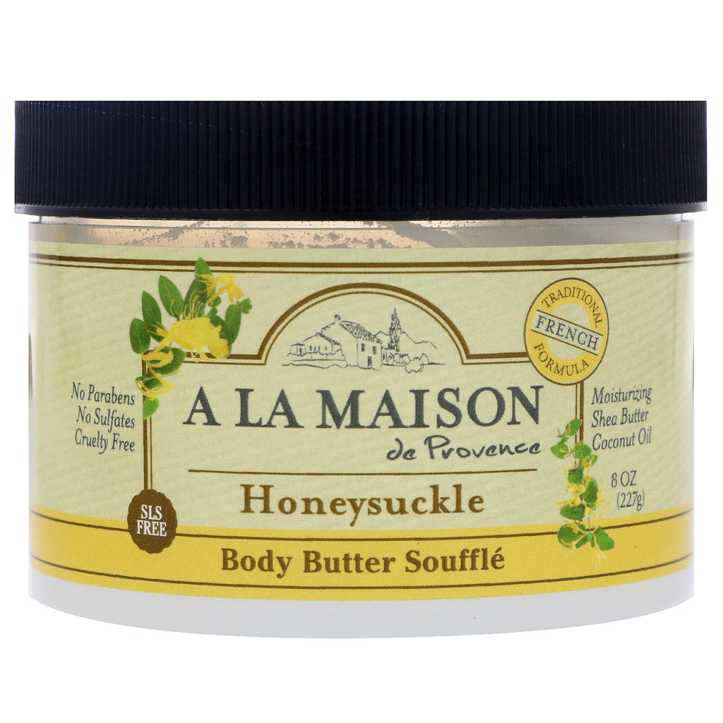 A La Maison de Provence, Body Butter Souffle, Honeysuckle, 8 oz (227 g)