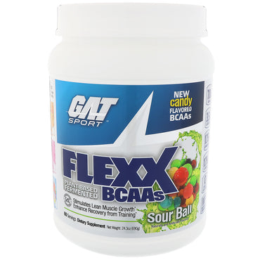 GAT, Flexx BCAAS, Sour Ball, 24.3 oz (690 g)