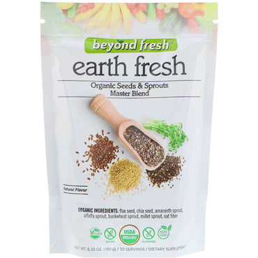 Beyond Fresh, Earth Fresh, Mélange maître de graines et de germes, arôme naturel, 6,35 oz (180 g)