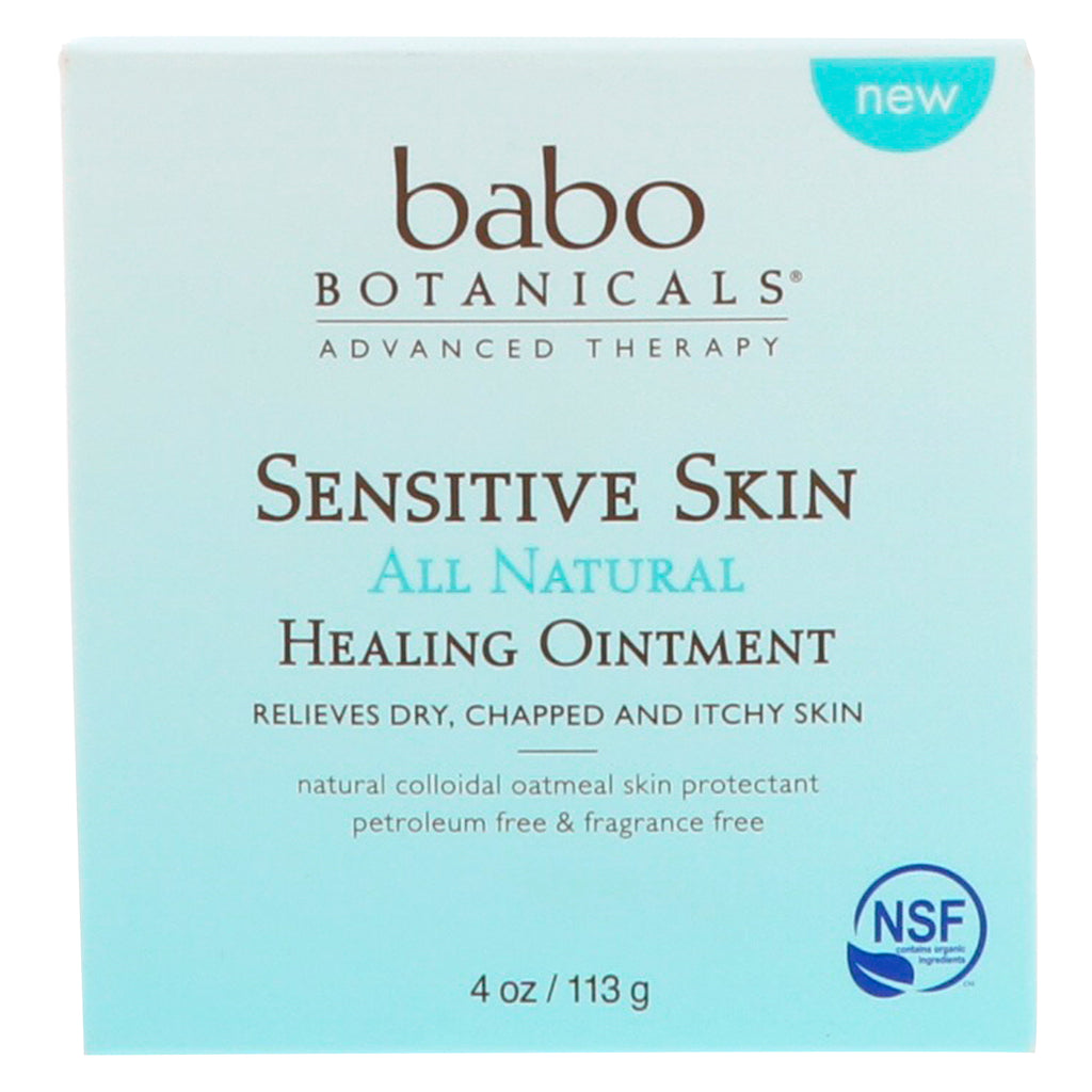 Babo Botanicals, sensitiv hud, helt naturlig, helbredende salve, 4 oz (113 g)