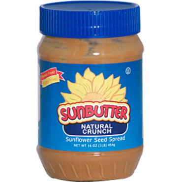 SunButter, natuurlijke crunch, zonnebloemzaadpasta, 16 oz (454 g)