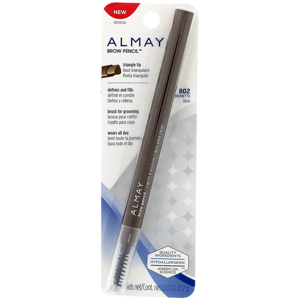 Almay, Brow Pencil, 802, Brunette, 0,01 oz (0,2 g)
