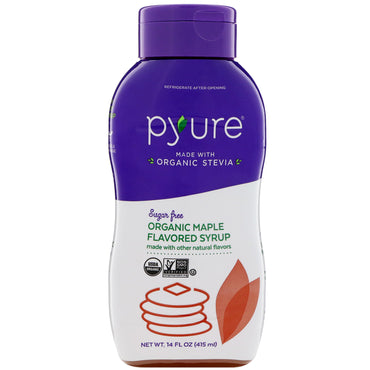 Pyure, sirop aromatisé à l'érable sans sucre, 14 fl oz (415 ml)