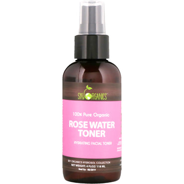 Sky s, 100% Pure , Rose Water Toner, 4 fl oz (118 ml)