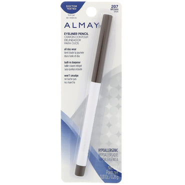 Almay, Eyeliner Pencil, 207, Brown, 0.01 oz (0.28 g)