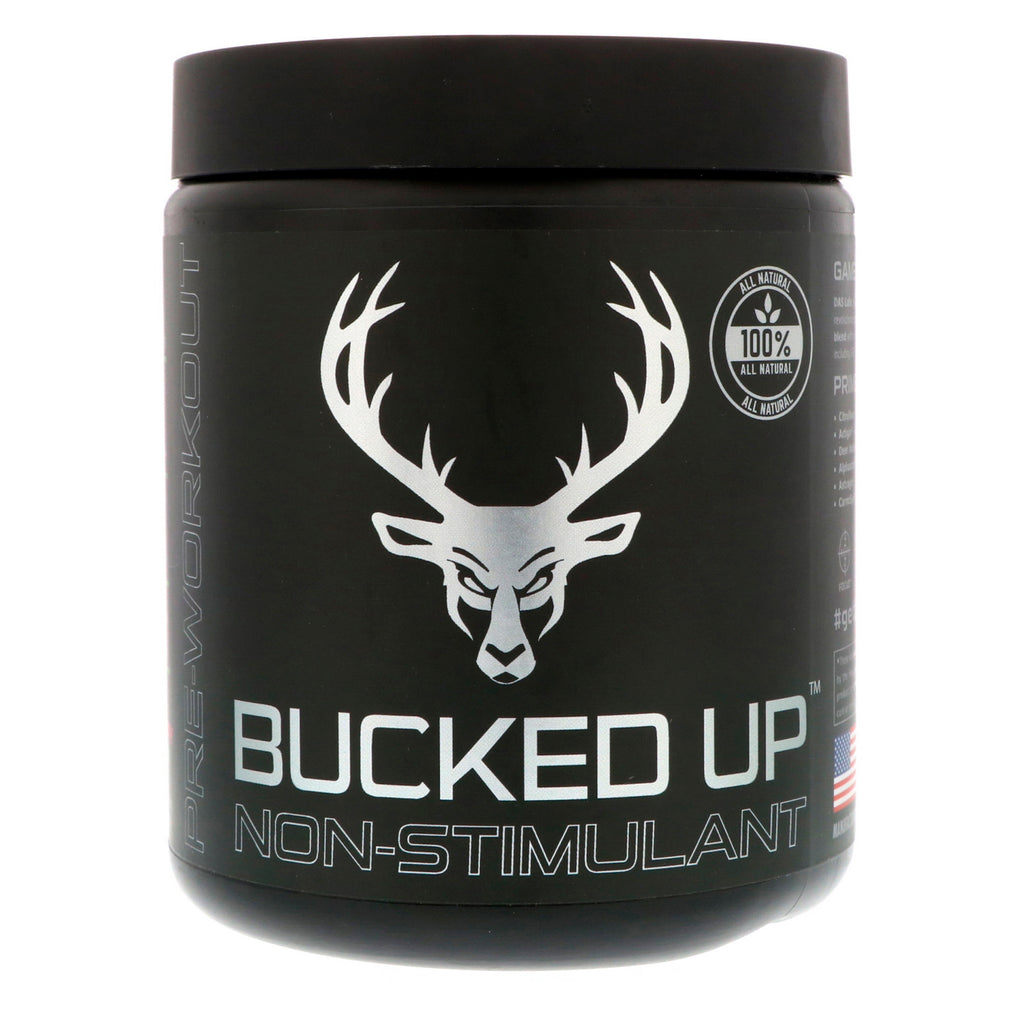Bucked Up、プレワークアウト、非刺激物、ラズベリー ライム リッキー、11.36 オンス (322 g)