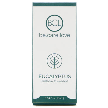 BLC, Be Care Love, Aceite esencial 100 % puro, eucalipto, 0,34 fl oz (10 ml)