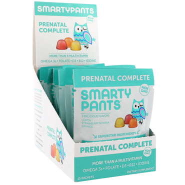 Smartypants, pré-natal completo, 15 pacotes