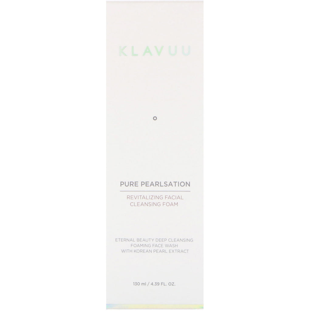 KLAVUU Pure Pearlsation Revitalizing Facial Cleansing Foam 4.39 fl oz (130 ml)