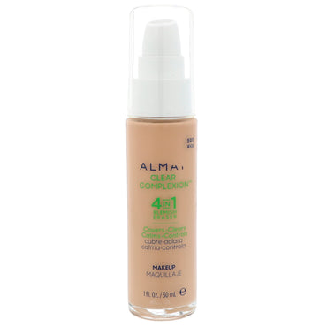 Almay, make-up voor heldere teint, 500 beige, 1 fl oz (30 ml)