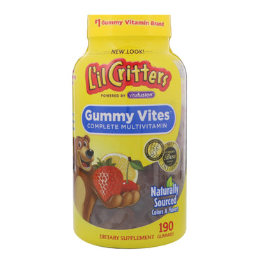 L'il Critters, Multivitamínico Completo Gummy Vites, 190 Gomas