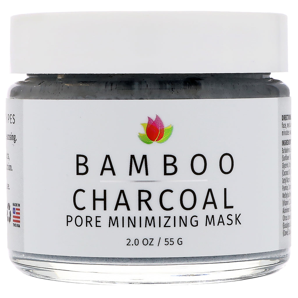 Reviva Labs, Charbon de bambou, Masque minimisant les pores, 2 oz (55 g)