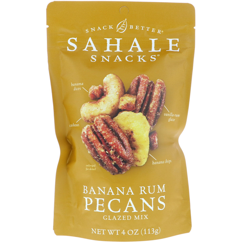 Sahale Snacks, グレーズミックス、バナナラムピーカンナッツ、4 オンス (113 g)
