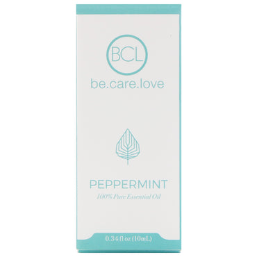 BLC, Be Care Love, huile essentielle 100 % pure, menthe poivrée, 0,34 fl oz (10 ml)