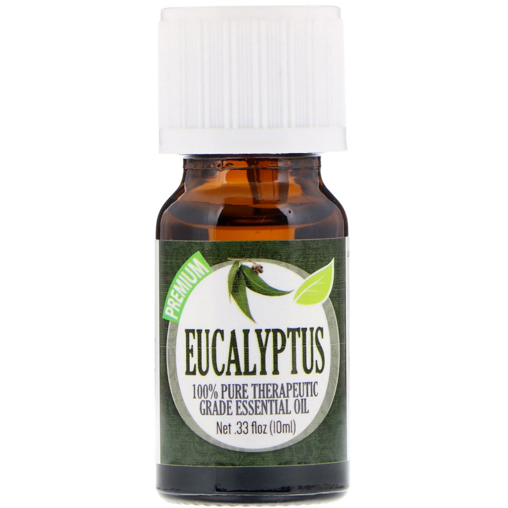 Healing Solutions, 100% Pure Therapeutic Grade Essential Oil, Eucalyptus, 0.33 fl oz (10 ml)