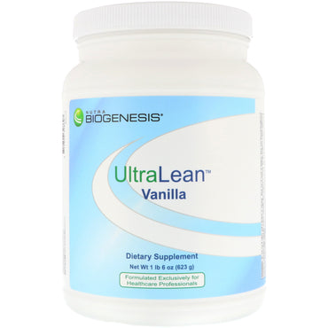 Nutra BioGenesis, UltraLean, vanilje, 1 lb 6 oz (623 g)