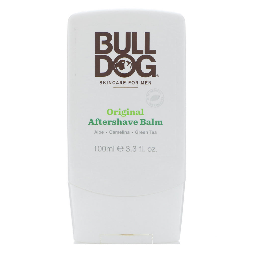 Bulldog Skincare For Men, Original Aftershave Balm, 3,3 fl oz (100 ml)