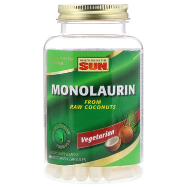 Health From The Sun, Monolaurin, 90 Vegetarian Capsules