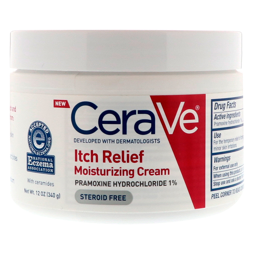 CeraVe, Itch Relief Moisturizing Cream, 12 oz (340 g)