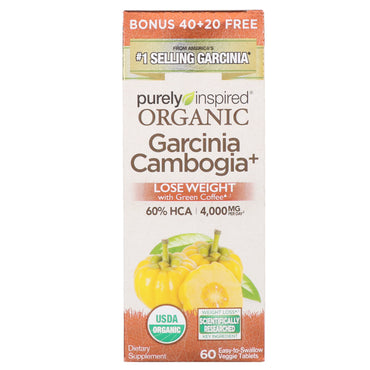 Purely Inspired, Garcinia Cambogia+, 60 comprimidos vegetales fáciles de tragar