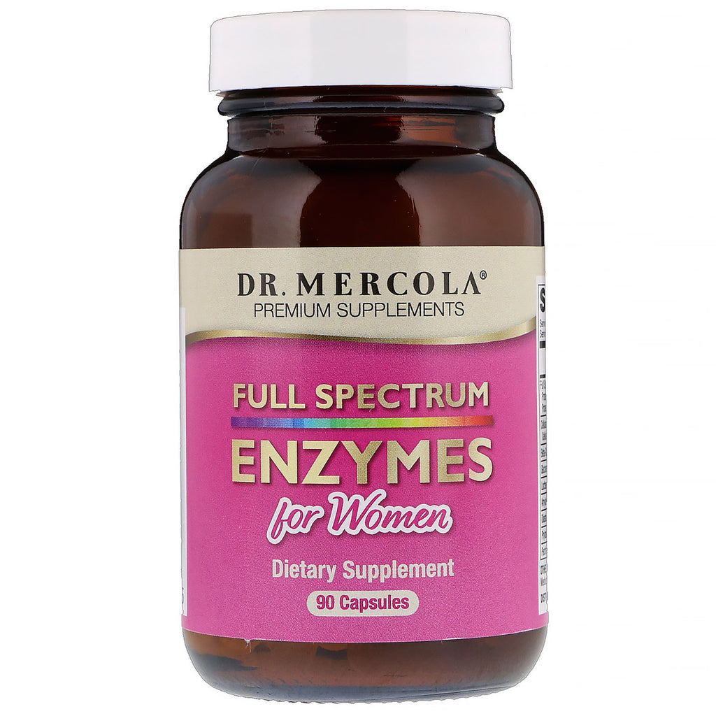 Dr. mercola, enzime cu spectru complet pentru femei, 90 capsule