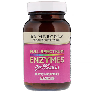 Dr. mercola, enzimas de espectro completo para mujeres, 90 cápsulas