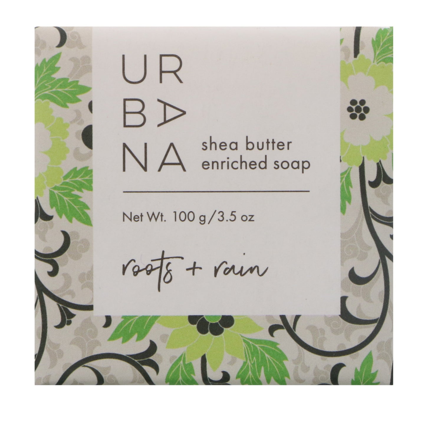 European Soaps, LLC, Urbana, Shea Butter Enriched Soap, Roots + Rain, 3.5 oz (100 g)