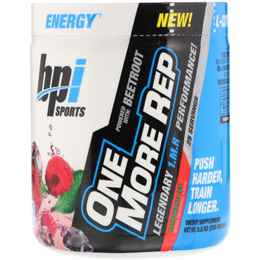 BPI Sports, One More Rep, Himbeertee, 8,8 oz (250 g)