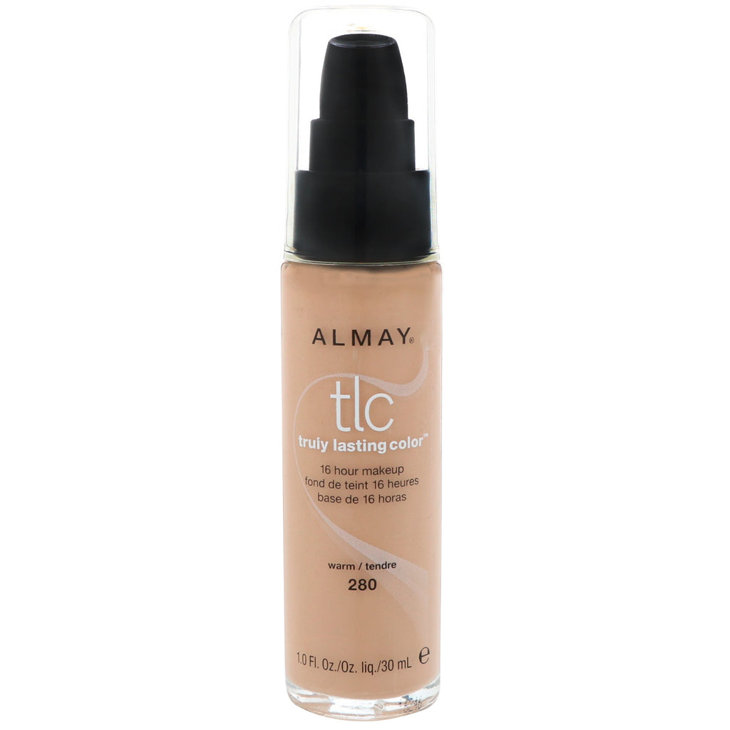 Almay, Wirklich dauerhaftes Farb-Make-up, 280 Warm, 1,0 fl oz (30 ml)