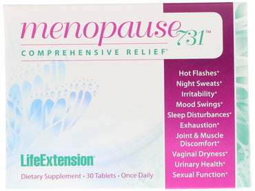 Extensión de vida, menopausia 731, 30 comprimidos
