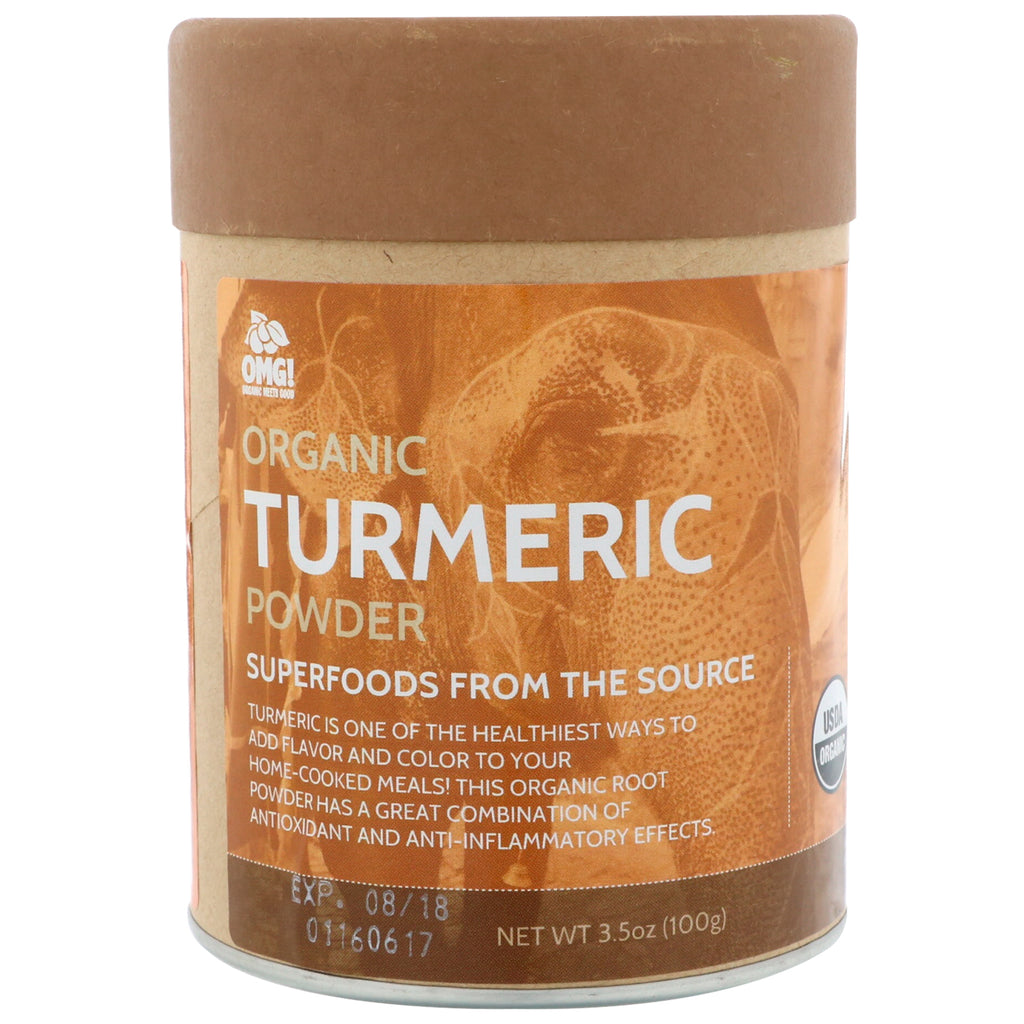 OMG! Food Company, LLC, , Turmeric Powder, 3.5 oz (100 g)