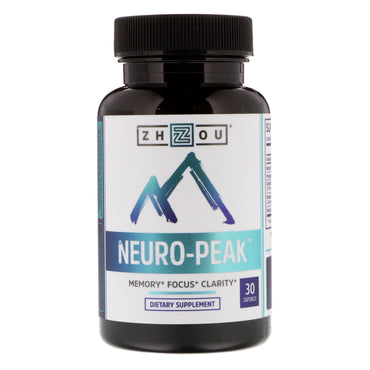 Zhou nutrition, neuro-peak, 30 capsule