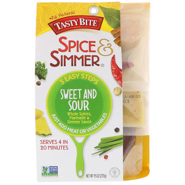 Tasty Bite, Spice & Simmer, 새콤달콤함, 270g(9.5oz)