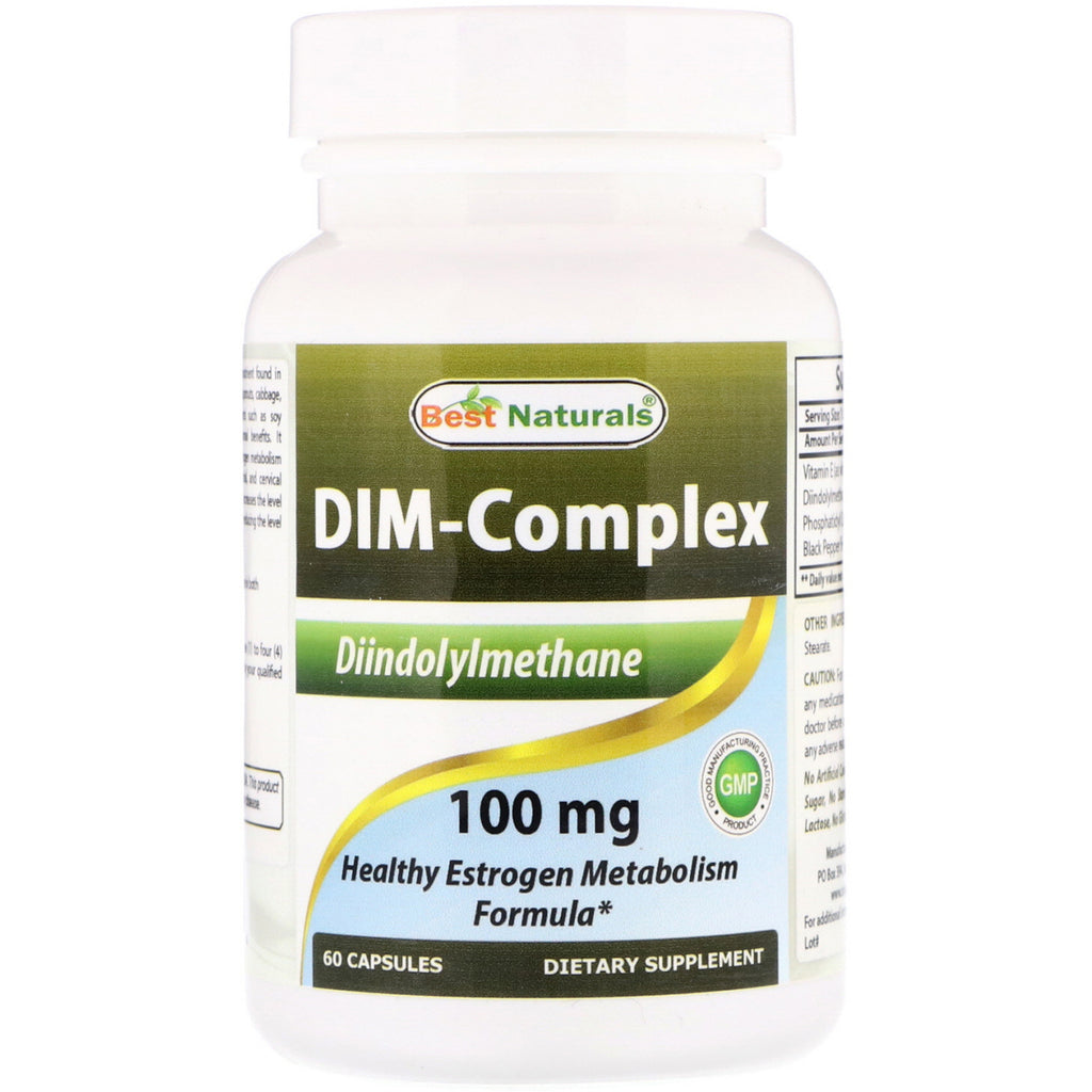 Best Naturals, Dim-Complex, 100 mg, 60 kapslar