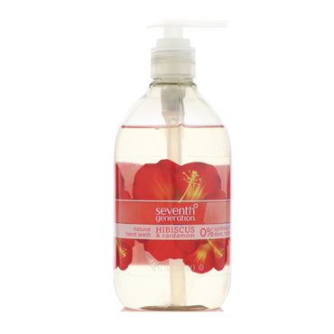Seventh Generation, spălare naturală de mâini, hibiscus și cardamom, 12 fl oz (354 ml)