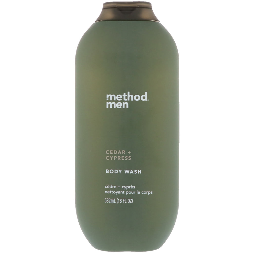 Method, Men, Body Wash, Cedar + Cypress, 18 fl oz (532 ml)
