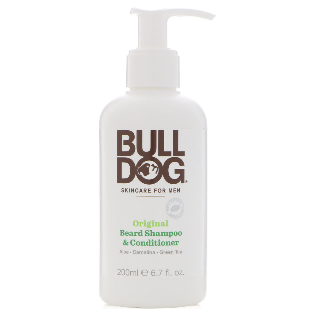 Bulldog hudpleie for menn, original skjeggsjampo og balsam, 6,7 fl oz (200 ml)